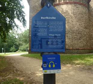 Dorfkirche Petzow - Hinweistafel