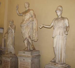 Pictures of statue in Vatican Museum, Rome, Italy 