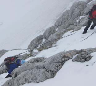 Bergsteiger in Aktion