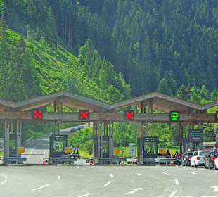 Gebührenstelle etwas Stau