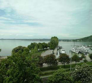 Am Bodensee: Bregenz Blick vom Vorarlberg Museum