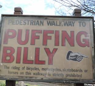 Hier geht es zum Dampfzug Puffing Billy