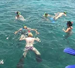 Endlich ins Wasser, macht richtig Spaß