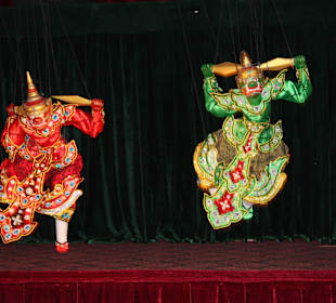 Traditionelle Figur burmesisches Puppentheater