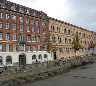 Street with bicycles