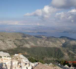 Blick vom Monti Pantokrator