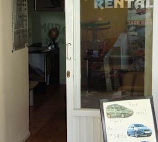 Eingang in das Ladengeschäft