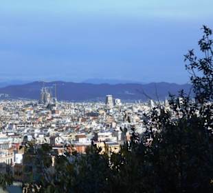 Blick vom Olympiapark auf Barcelona