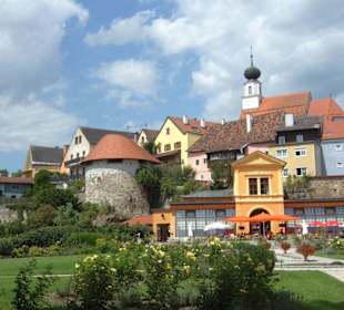 Blick auf die Orangerie