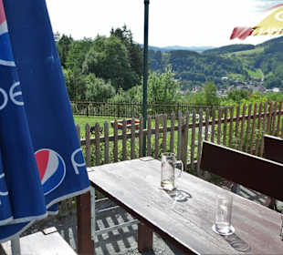 Der Biergarten des "Bauernhannla"