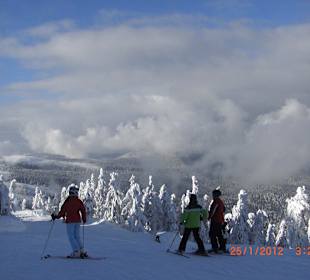Ski Abfahrt am Großen Arber