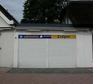Shops and Restaurants at Sea Front in Dahme