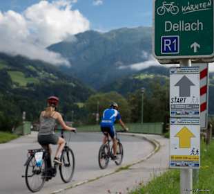 Radfahren Berg im Drautal