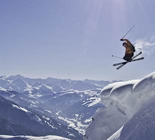 Auch schwarze Pisten sind vorhanden
