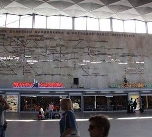 Bahnlienienübersicht Bahnhof St. Petersburg