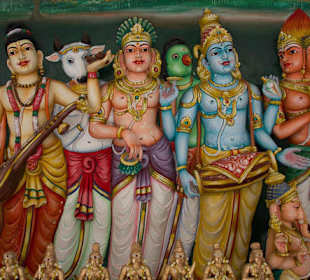 W hinduskiej swiatyni