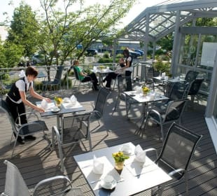 Frühstücksterrasse Hotel Fortuna Reutlingen - Tübingen