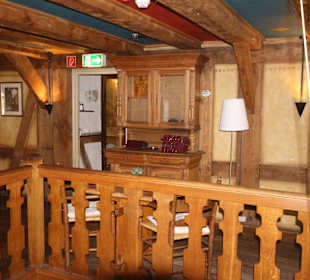 Galerie in der ersten Etage