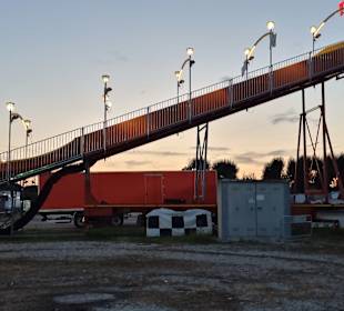 Die Rutsche noch im Betrieb