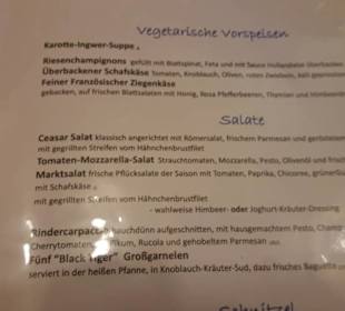 Speisenkarte...