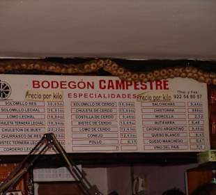 Preisschild Bodegon Campestre