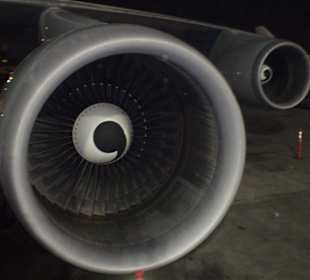 Triebwerke des Jumbo Jets