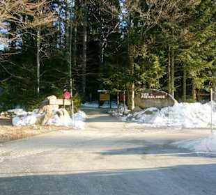 Eingang ins Tierfreigehege