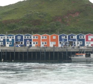 Die bunten Hummerbuden auf Helgoland