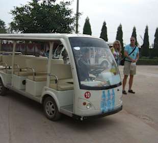 Elektrobus Abholung vom Schiffsanleger
