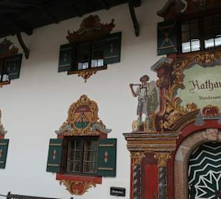 Blick zum Rathaus von Ruhpolding