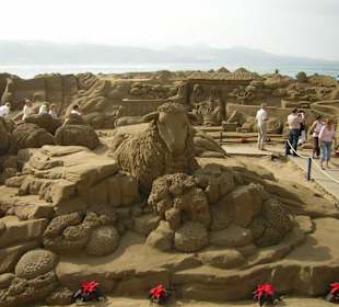 Krippe aus Sand