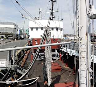 Blick über das Hauptdeck der "GERA"