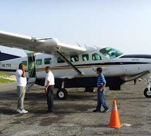 Unser Flugzeug nach Samana