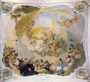 Deckenmalerei im Schloss