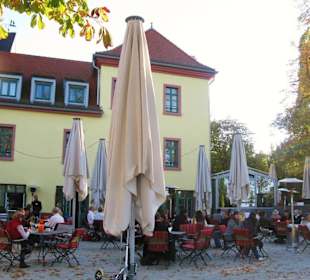 Sommergarten - und Wintergarten im Hintergrund