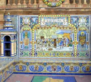 Keramikmotiv von Barcelona