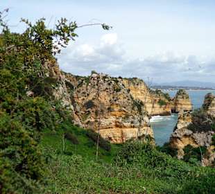 Blick von Ponta da Piedade in Richtung Lagos