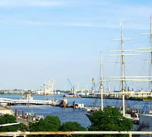 Aussicht Landungsbrücken