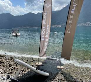 Ready to start to fly above the water