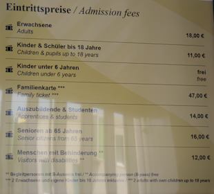 Eintrittspreise Schokoladenmuseum Köln (Juli 2025)