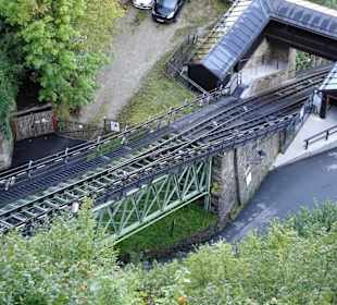 Die Ausweiche als Mittelstation der FestungsBahn