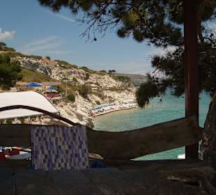 Blick auf die Badebucht