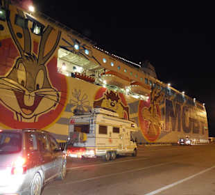 Abends vor der Abfahrt