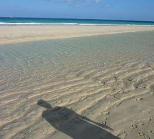 Der Strand bei beginnender Ebbe