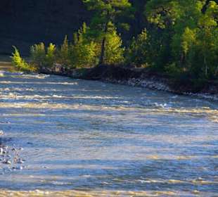 Rafting Selge Landschaft/An- & Abfahrt