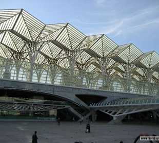Der Bahnhof am expo Gelände