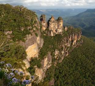 Die berühmten Drei Schwestern im Abendlicht