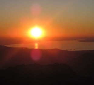 Sonnenuntergang überm Bodensee