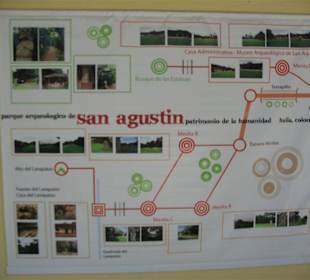 Plan des Archäologischen Parks