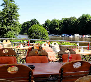 Terrassenplätze des Riverside
